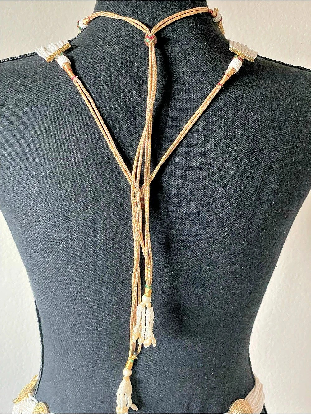 Indian bridle luxury pearls handmade jewelry set - Picture 2 of 5